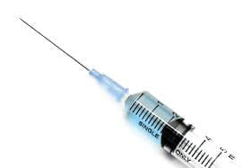 Vaccine in syringe
